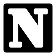 letter n icon