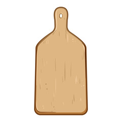brown chopping board cartoon. rectangular natural, cutting cut, table texture brown chopping board sign. isolated symbol vector illustration