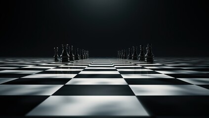 Chess board game concept of business ideas and competition and strategy ideas