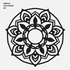 Vector luxury ornamental abstract ramadan mandala pattern indian motif diwali rangoli indian puja alpona