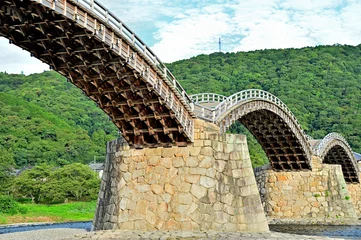 Cercles muraux Le pont Kintai 錦帯橋　山口県岩国市