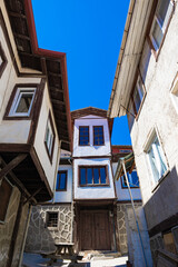 Fototapeta na wymiar Beypazari district of Ankara. Street view from Beypazari with historical houses