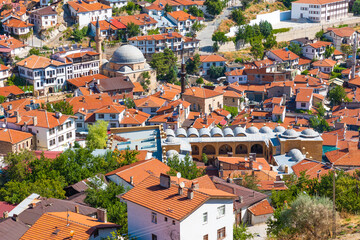 Aerial view of Beypazari district of Ankara. Historical towns of Anatolia