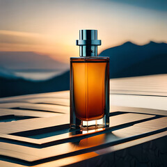 a perfume bottle isolated on a nice background