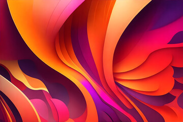 3d Colorful abstract wallpaper modern background 3. generative ai