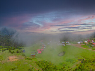 Badara Plateau in Rize, Turkey. This plateau located in Camlihemsin district of Rize province. Kackar Mountains region.