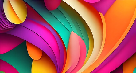 3d Colorful abstract wallpaper modern background 90. generative ai
