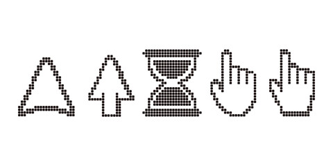 Cursor Arrow, Loading Icon and Hand Click