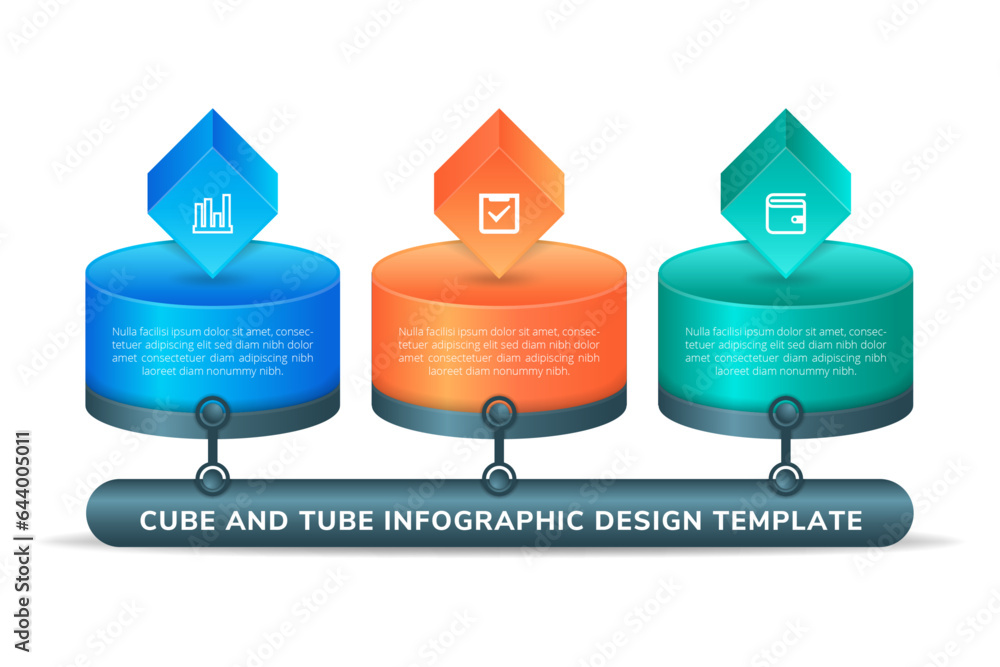 Poster colourful chart bars infograph template. gradient design interface illustration inforchart infograph