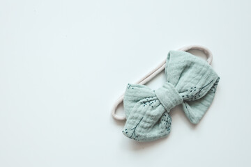 Handmade bow isolated on white background