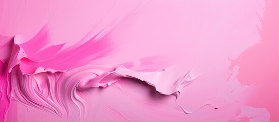 Fototapeta na wymiar Gorgeous brushstroke background with pink paint splash isolated pastel background Copy space