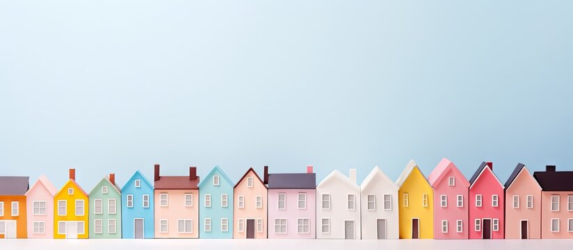 childrens building toys isolated pastel background Copy space