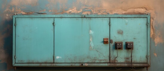 Isolated industrial electric system background isolated pastel background Copy space