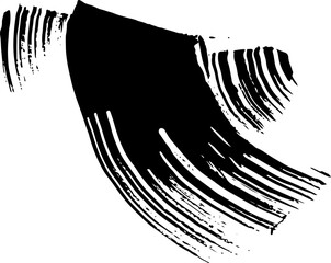 Ink Dry Brush Grunge Free Hand Rounded Stroke