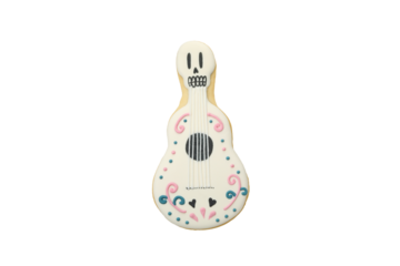 PNG, mexican guitar, isolated on white background.