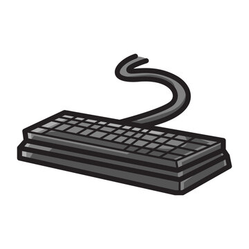 Computer Keyboard for Gaming Clipart