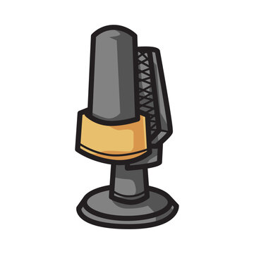 Portable Microphone for Gamning Clipart