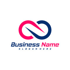 Infinity logo design vector. Nolimit logo design template concept