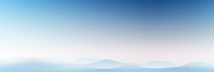 Calm cloudscape horizon with blue sky gradients