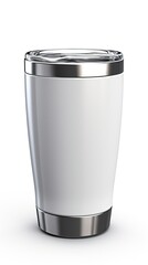 Image of a blank stainless steel stemless.