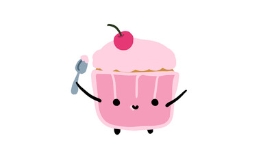 cupcake with cherry