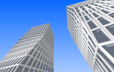 Obraz premium Abstract architectural background 3d rendering 3d illustration