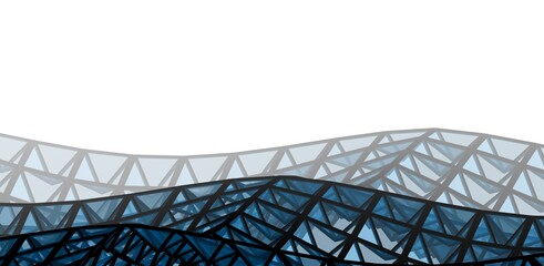 Abstract architectural background 3d rendering 3d illustration