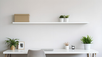 Fototapeta na wymiar Intentional Design: The Essence of a Minimalistic Office