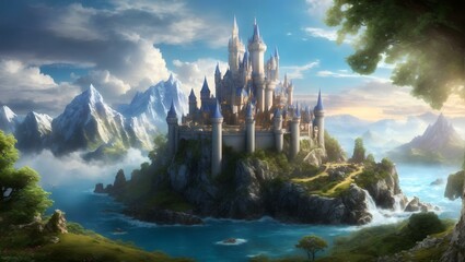 Immerse yourself in a breathtaking 3D fantasy world that will transport you to a realm of wonder and enchantment. Behold the mesmerizing beauty of majestic castles