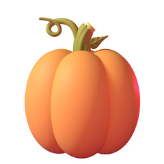3D Pumpkin Icon Illustration
