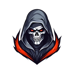 Captivating grim reaper logo sporta and e-sport teams. Vector illustration design