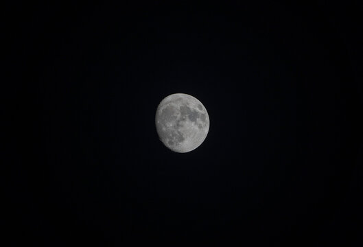full moon in the night stock image