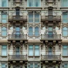 Fototapeta na wymiar Seamless texture. The facade of the building
