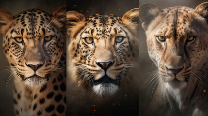 Expressions of Wildlife, capturing the emotions and expressions of animals, conveying their moods and personalities. AI generative