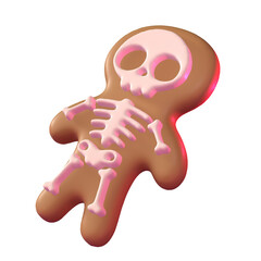 Halloween Skeleton Cake In 3D