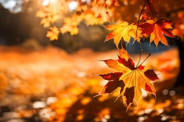 autumn leave on tree