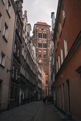 Old town with stonework. 