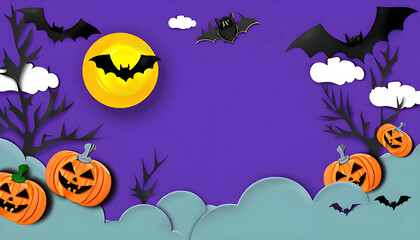 Halloween is coming. Copy space for text.
