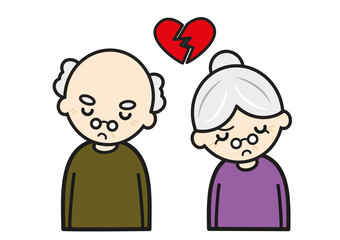 不仲のシニア夫婦