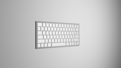 3d render of a keyboard