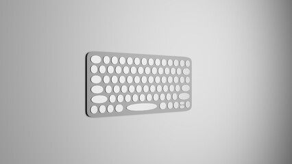 3d render of a keyboard