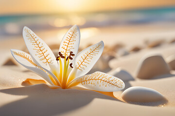 flower on the beach