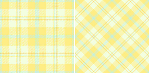 Texture background check of plaid tartan textile with a pattern fabric vector seamless.
