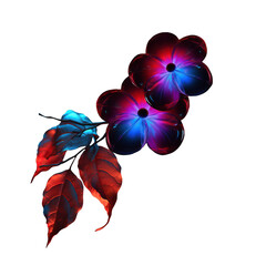 Flower arrangement in purple colors. Generative AI