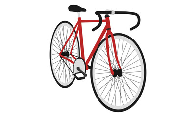 bicycle illustration on a white background