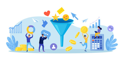 Sales funnel analysis. Digital marketing. Strategy, conversion rate optimization. Lead generation. Social media, SMM to attract buyers. Communication for attracting new customers and making profit