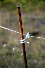 electric wire fence post