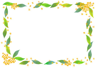 キンモクセイのイラスト素材