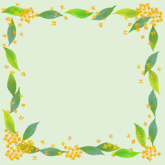 キンモクセイのイラスト素材
