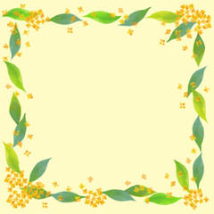 キンモクセイのイラスト素材